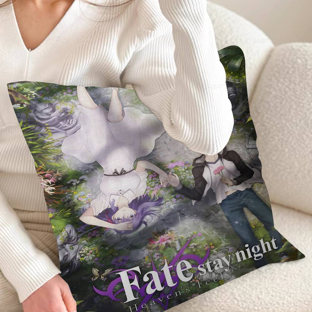 

FateStay Night Comics Personalized Pillow Dust Cover Bedroom Kids Party Decoration Pillowcase Birthday Children Gift 30cmx30cm