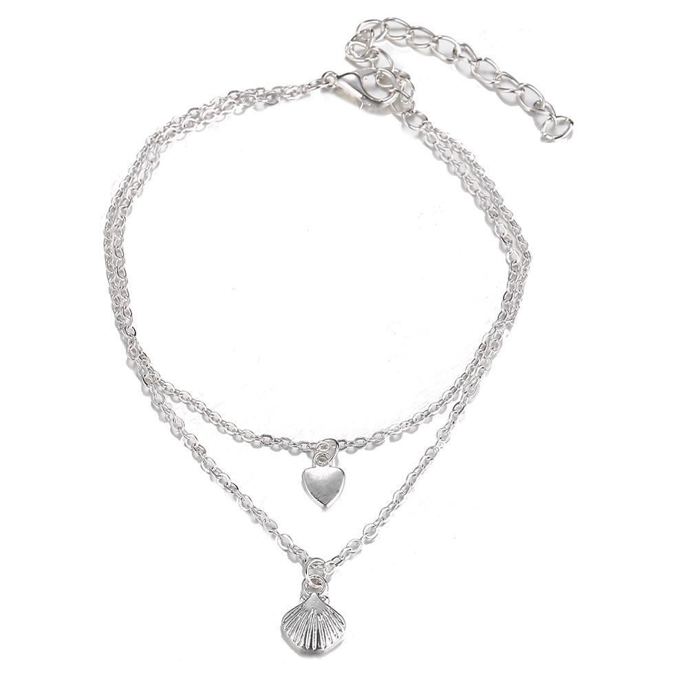 Frauen Mode Fußkettchen Mehrere Stile Retro Anhänger Schmuck Sommer Strand Zubehör