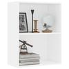 Bibliothèque - vidaXL - 2 niveaux - Blanc - 60x30x76,5 cm - Bois d'aggloméré