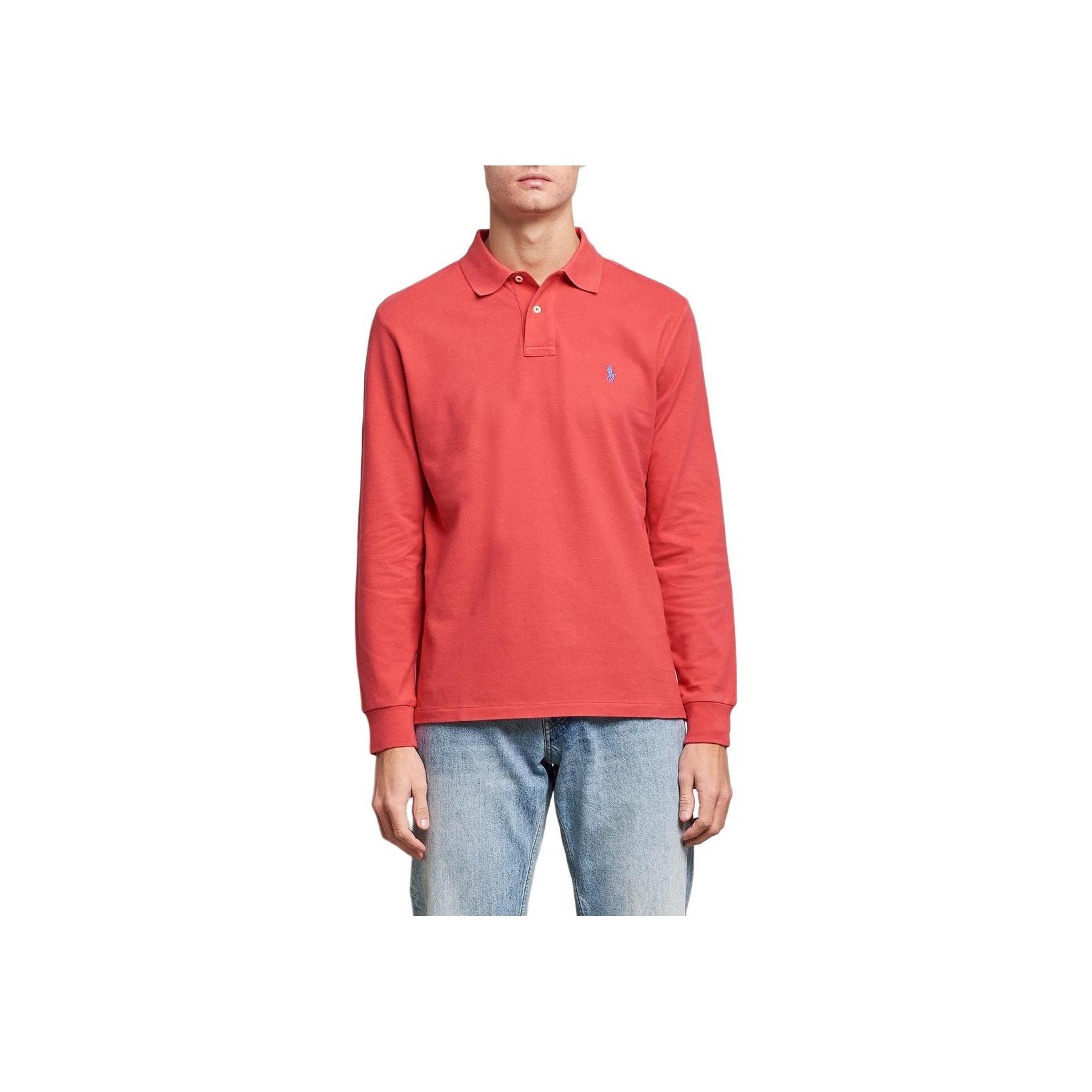 

Polo Ralph Lauren SS24 Вышитая рубашка поло с длинным рукавом с культовым логотипом пони Мужские рубашки поло 710680790-041 S