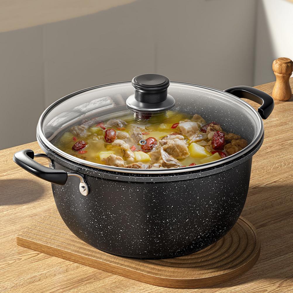 Antihaft Suppen Eisen Material Glatte Oberfläche Leicht zu reinigen Spiegelglanz Verbrühschutz H Küchenkochtopf Milcherhitzung