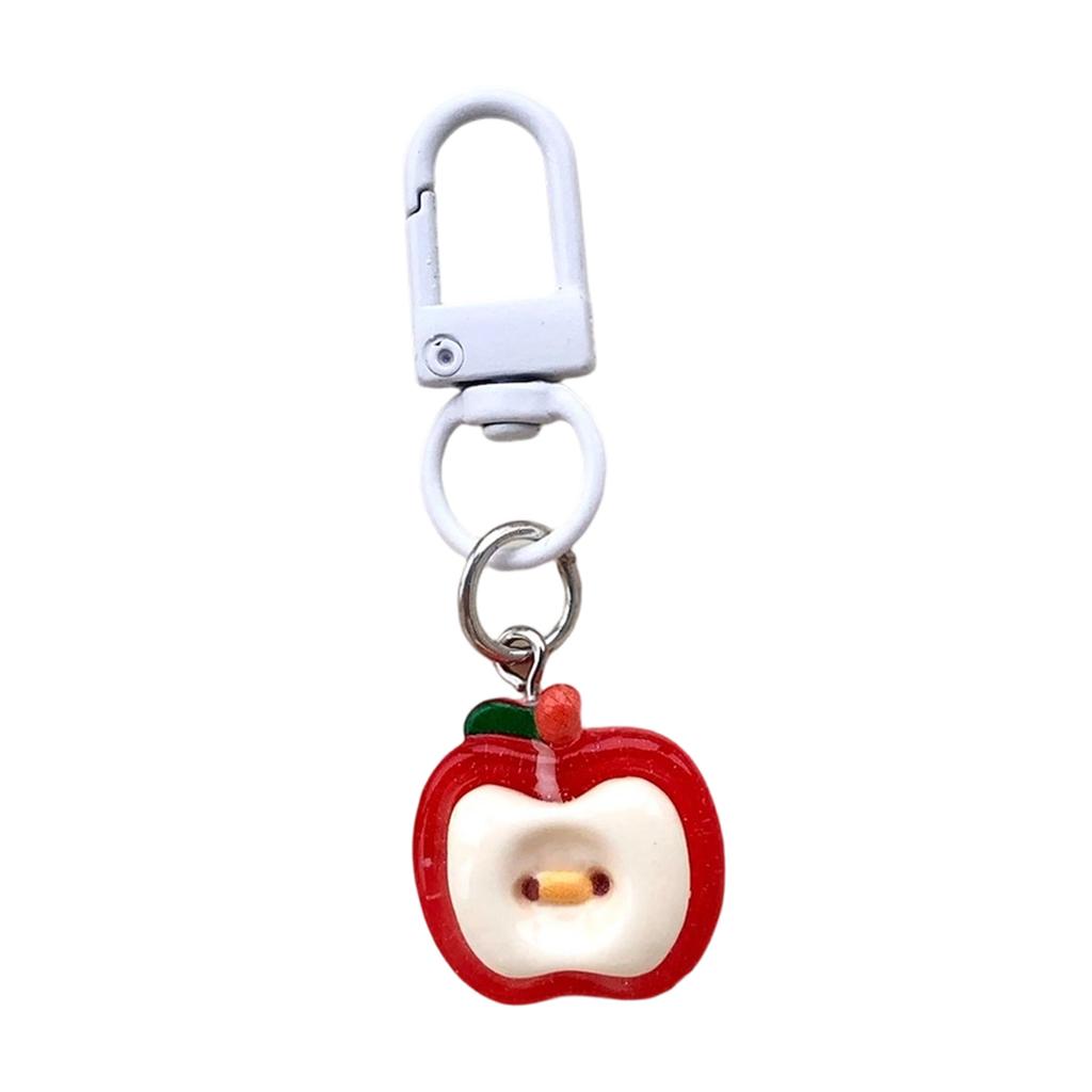 Vibrant Jelly Fruit Keychain Cute Resin Key Ring Bag Charm For Women Girls Spring Summer Accessories Gift