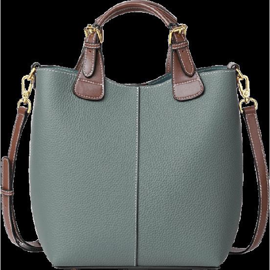 2025 New Women's Bag Crossbody Bucket Bag Autumn Winter Large Capacity Genuine Leather Shoulder Handbag Tote Bag