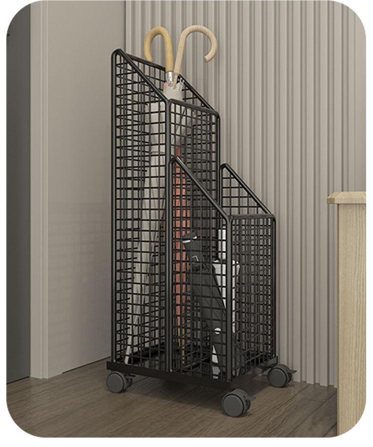 Umbrella Stand & Storage Rack for Entryway or Office