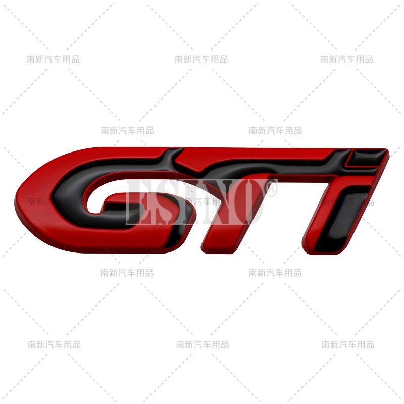 Auto Styling GT 3D Aufkleber Metall Chrom Zinklegierung Emblem BXGSD3 Auto Karosserie Kotflügel Abzeichen für Peugeot GT RCZ 308 508 3008 5008
