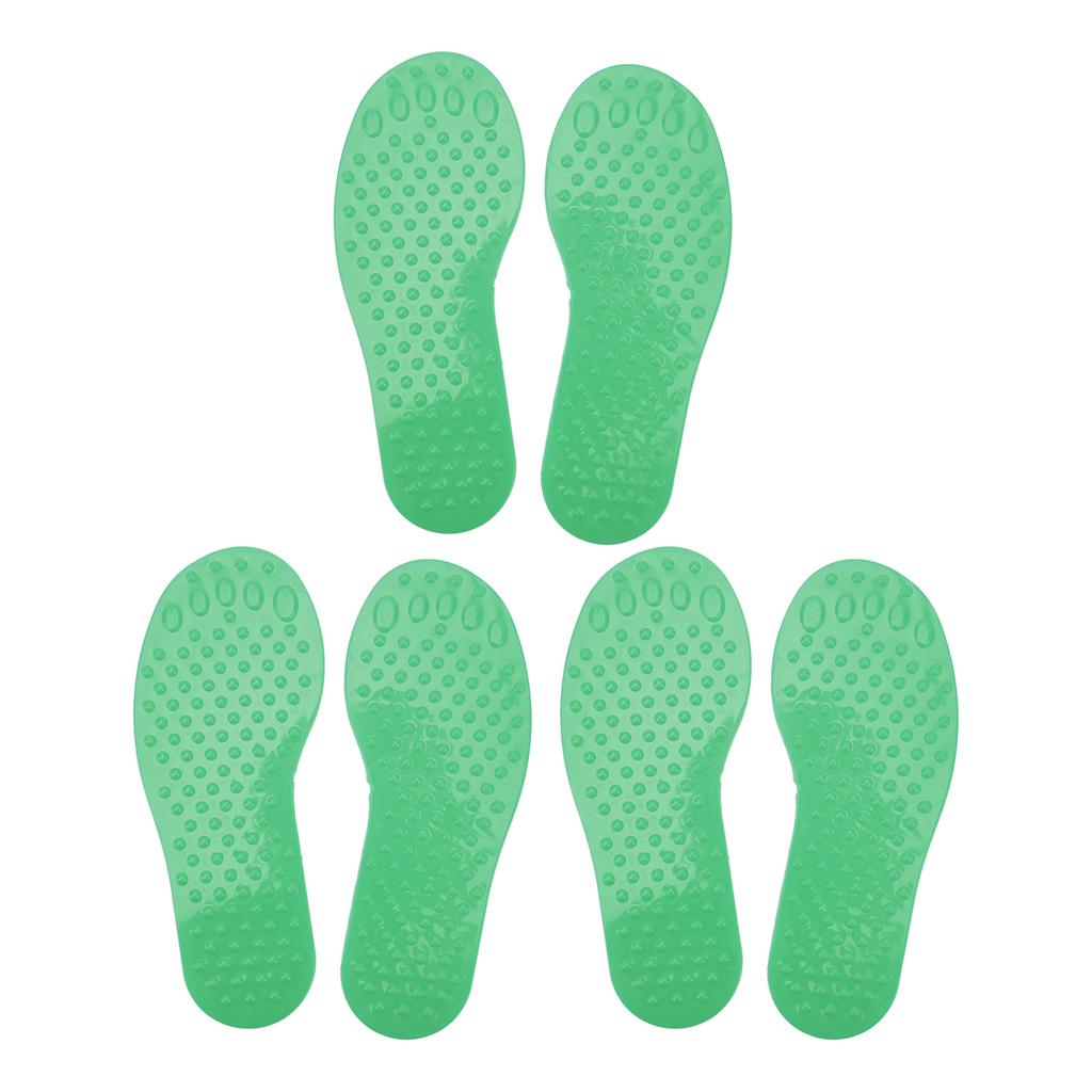 3 Pairs   Marker PVC Colorful Foot Shaped Training Pad Toy for Indoor Outdoor