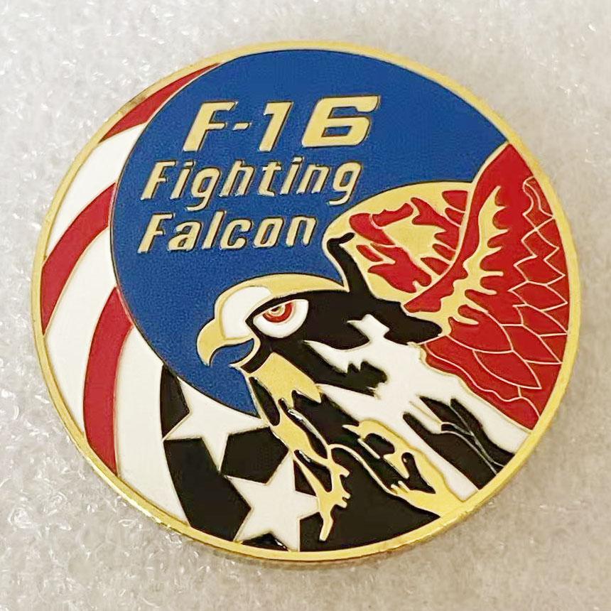 4cm/1.57inch F-35/F-16 souvenir coin US fighter jet military commemorative coin collection