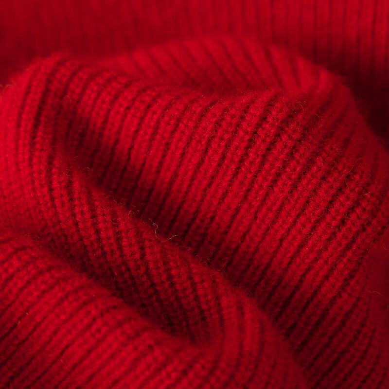 Women's Pure Wool Short Knit Sweater with Slit