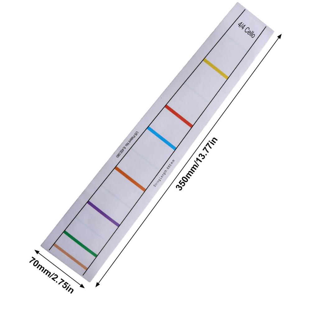 Cello Fret Finger Sticker Adhesive Fret Board Label Finger Sticker For Cello Practice Training Beginners Cello Finger Guides