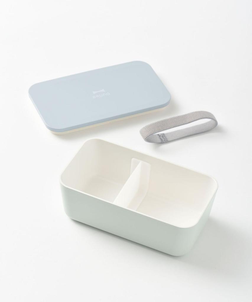 BRUNO Yamanaka Lacquer Lunch Single Dishwasher and Microwave No Size Two-Tone Box, Tier, Safe, Blue, Included, RBHK012-BL