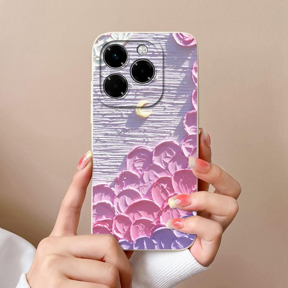 Pouzdro pro Infinix Hot 50 Pro Plus 50i Note 40X Smart 9 Zero 40 4G 5G Měkký kryt Malý květinový vzor Silikon Odolný protiskluzový Pro Infinix Nové pouzdro