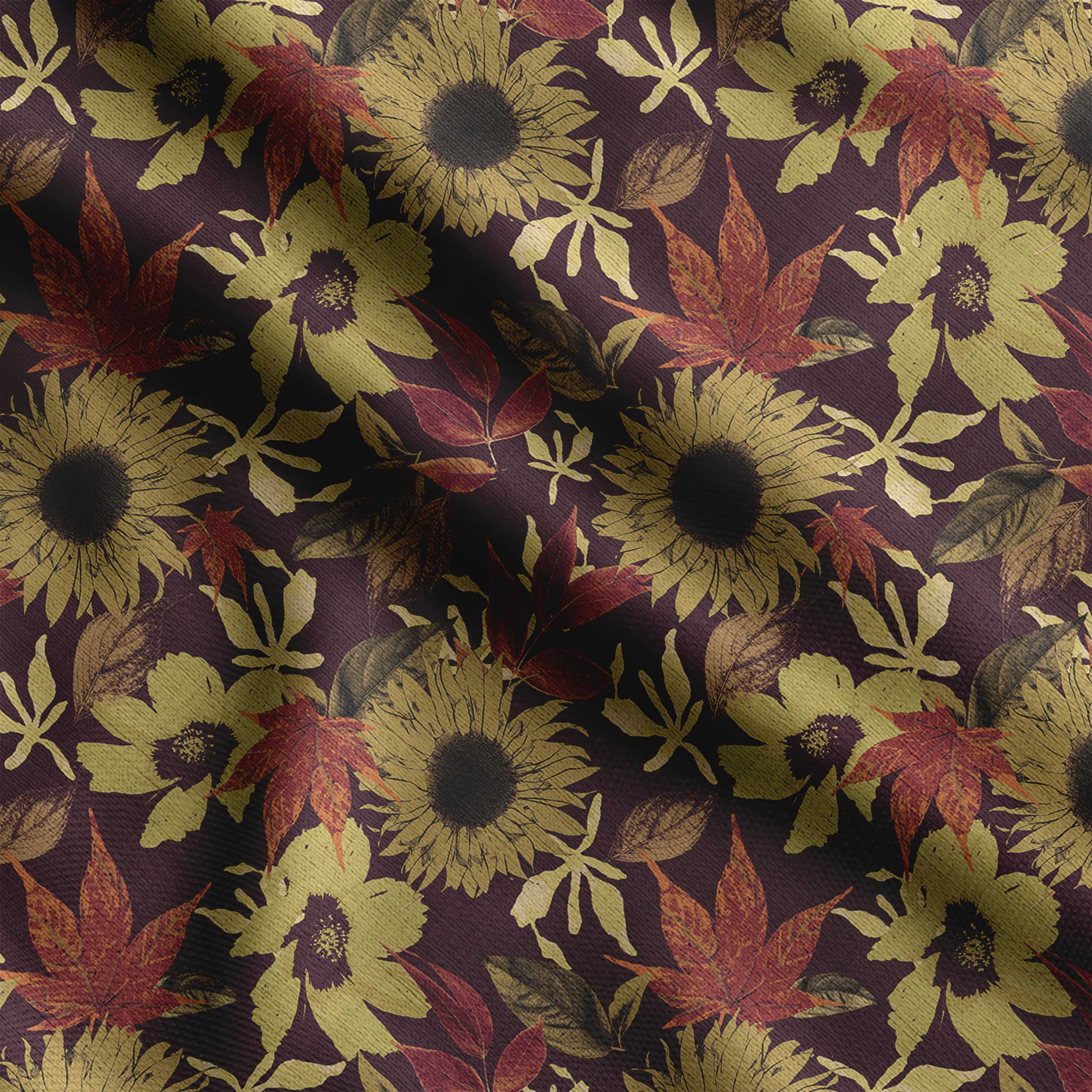 

Soimoi Florals Print, бавовняний кембрик, стьобальна тканина, продана The Yard шириною 42 дюйми, бавовняна тканина середньої щільності, 42 Inch Wide - Cotton Cambric фіолетовий