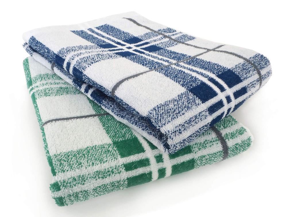 Kosugizen Large Bath Towel Urban Check 2 Colors 1 Piece Each 70 x 140 cm Slightly Large Bath Towels Great Value Set of 2 SV-924-2