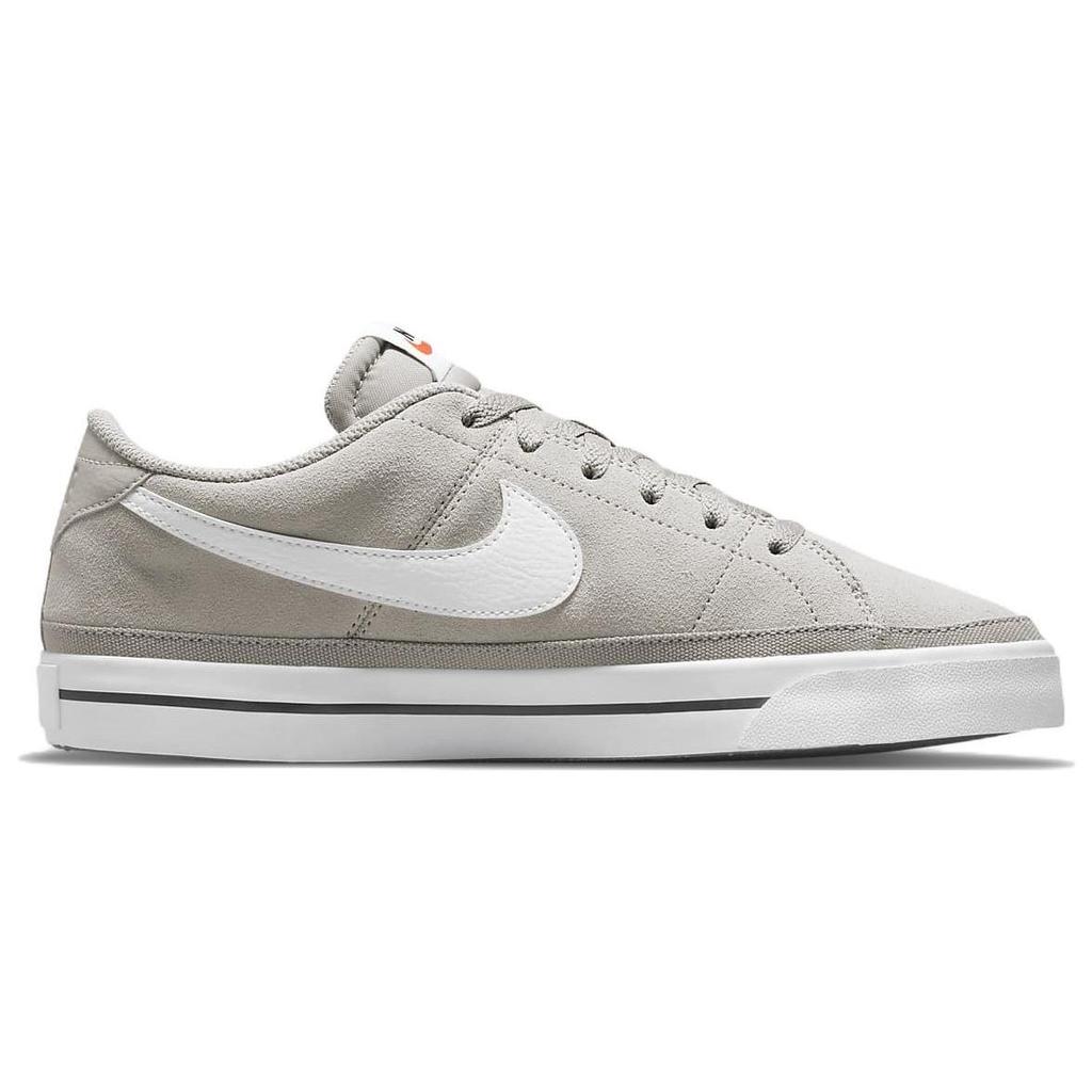 Nike Court Legacy Suede Kieselstein Herren Sneaker Grau Schwarz Gummi-Hellbraun DH0956-002