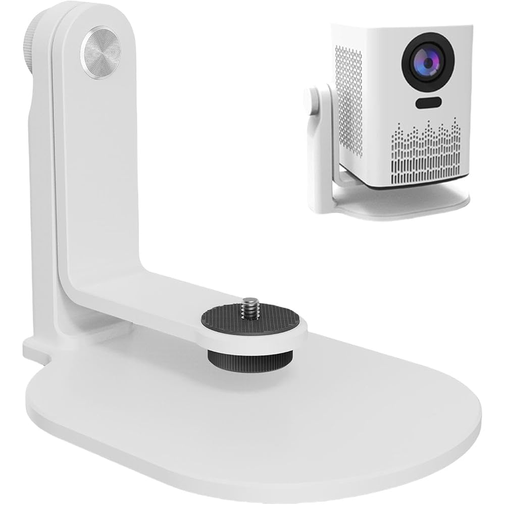 Desktop Projector Stand, Adjustable 360° Desktop Projector Stand, Small Projector Mount Bracket Projector Countertop Stand, Projector Bracket for Home