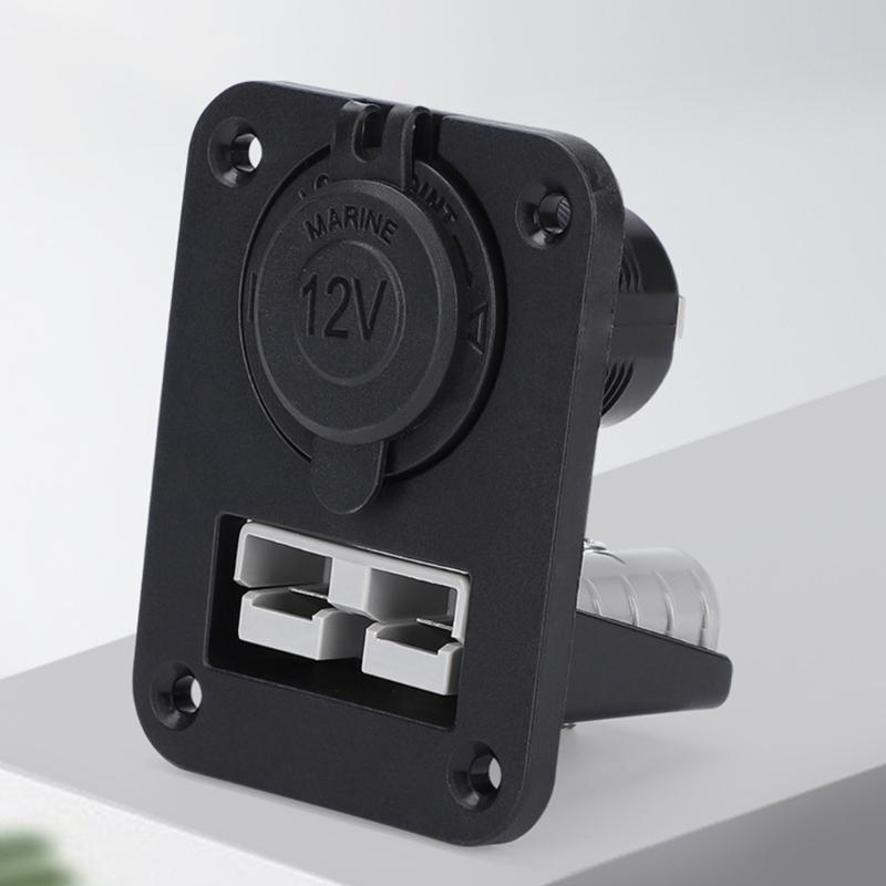 Flexible Installation 50A Suitable Adapter to Cigarettes Lighter & USB Socket ABS for Easy Setups in VehiclE