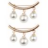 2Pcs Brooch Stylish Elegant Faux Pearl Fashion Vintage Brooch for Wedding