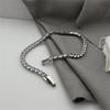 Factory Directly Sell Hip Hop Single Row Bling Zircon Stainless Steel Tennis Chain Bracelet