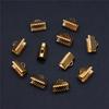 Bandenden Crimp-Clips Antikstil Zubehör für die Schmuckherstellung 8 Größen 4 Farben