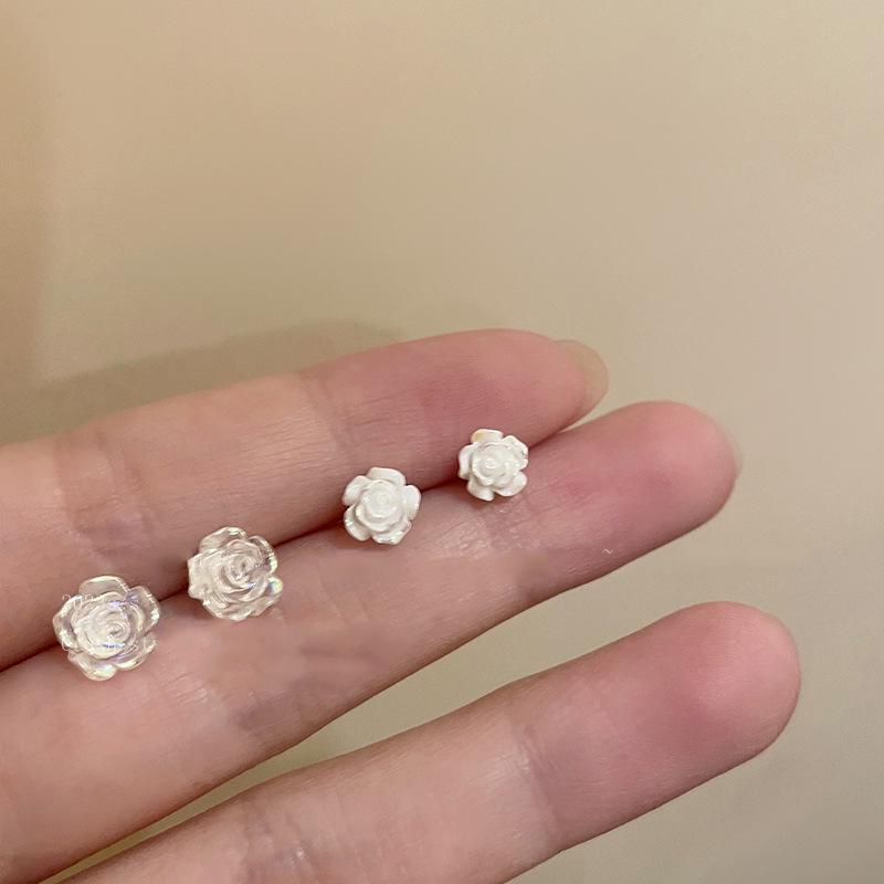 Exquisite Camellia Flower Earrings: Spring 2024 High-End Style for Women