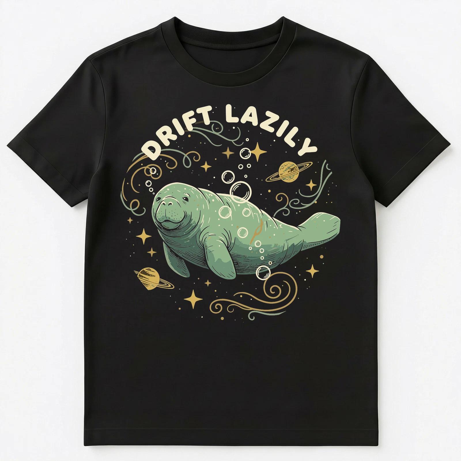 

Manatee Enthusiast Lazy Space Drift Ocean Unisex T-Shirt 2XL