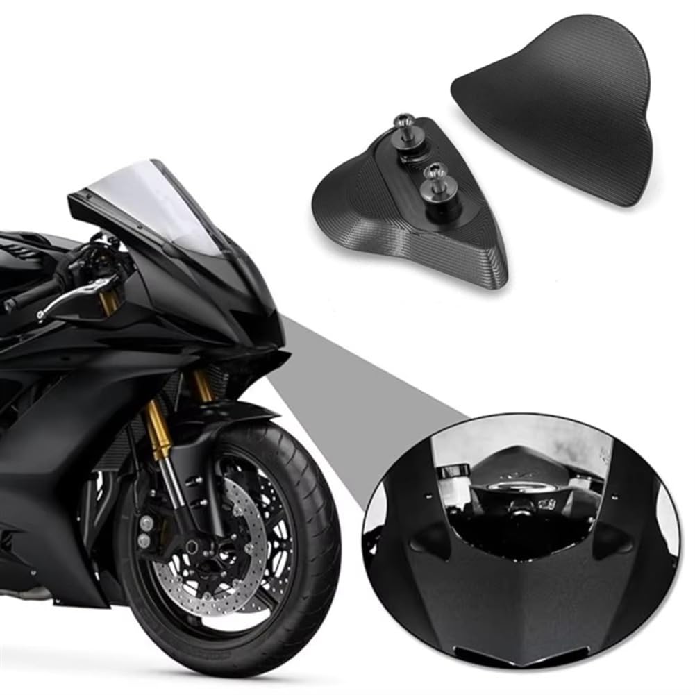 AL-mart Motorcycle Mirror Hole Cover Mirror Block Off Base Decorative Plate CNC Aluminum For Yamaha YZF-R6 2017-2024 YZF-R7 2021-2024