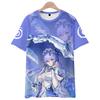 Wuthering Waves Kreslené Dámské Pánské Trička Anime Potisk O-Výstřih Nadměrné Krátký Rukáv Módní Pánské Oblečení Streetwear