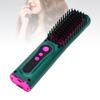 Cordless Hair Straightener Brush   Hot Brush Hair Straightener Curler USB Rechargeable for All Hair Type