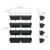 4 Tier Wall-Mounted Elevated Garden Planter Raised Bed Vertical Flowers Pots Plant Container Accessories Flower Garden Supplies
