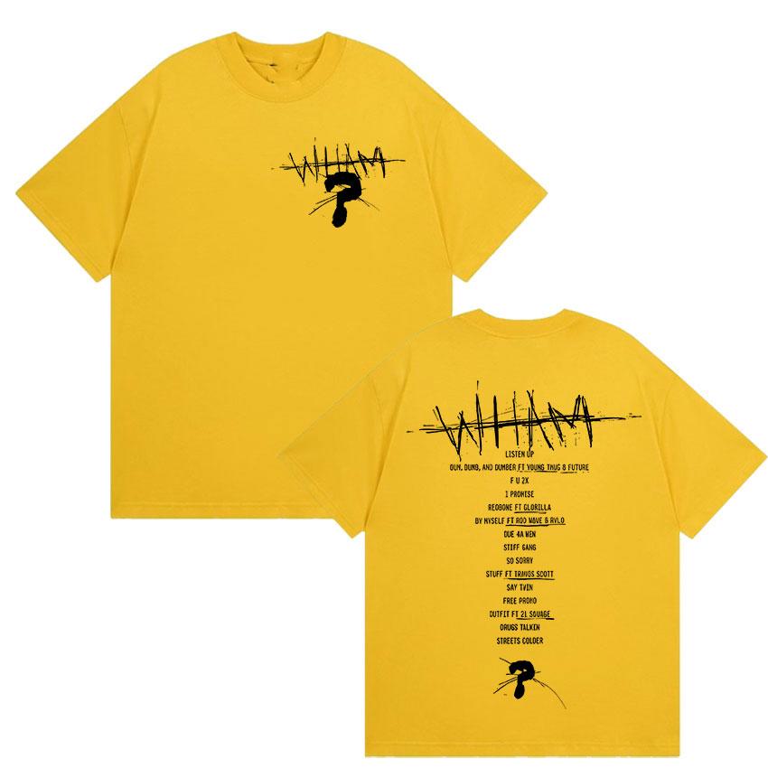 Rapper Lil Baby Wham World Tour 2025 Print T-Shirts Herren Damen Hochwertige Mode Baumwoll-T-shirt Retro Hip Hop Übergroßes T-Shirt