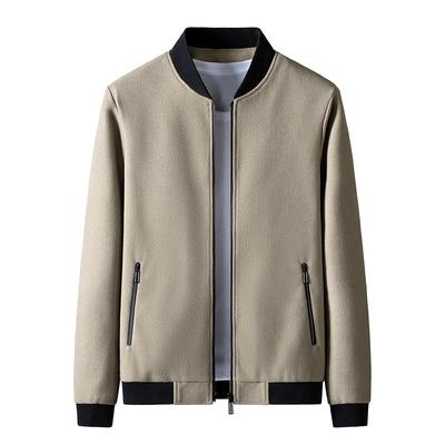 Frühlings- und Herbst-Business-Casual-Jacke Herren Vielseitige Jacke Mode Strickjacke Oberteil Jugend Herrenbekleidung