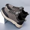 Herbst Neue Schuhe für Herren Echtes Leder Freizeitschuhe Outdoor Sport Stil Wanderschuhe Street Cool Schnür-Sneaker
