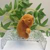 Capybara 11cm Fashionable Plush Keychain With Adorable Strawberry Hat Great Personalization For
