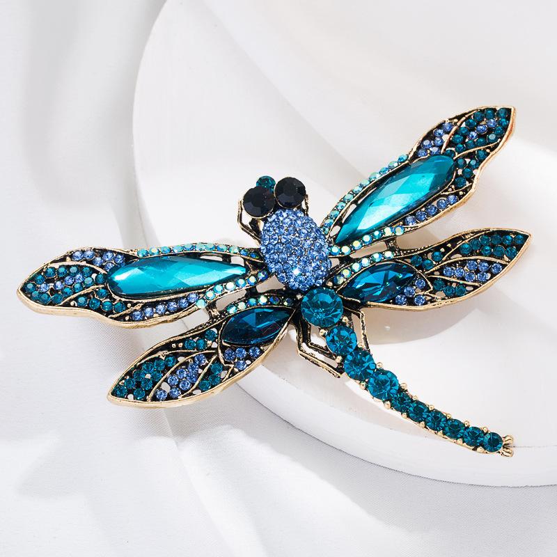 Alloy Dragonfly Brooch - Cute Girls' Pin, Fashionable and Unique Headpiece Accessories