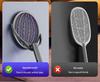 New 4-in-1 Foldable Electric Mosquito Swatter: Rechargeable Telescopic Killer Lamp & Wall-Mounted Swatter.