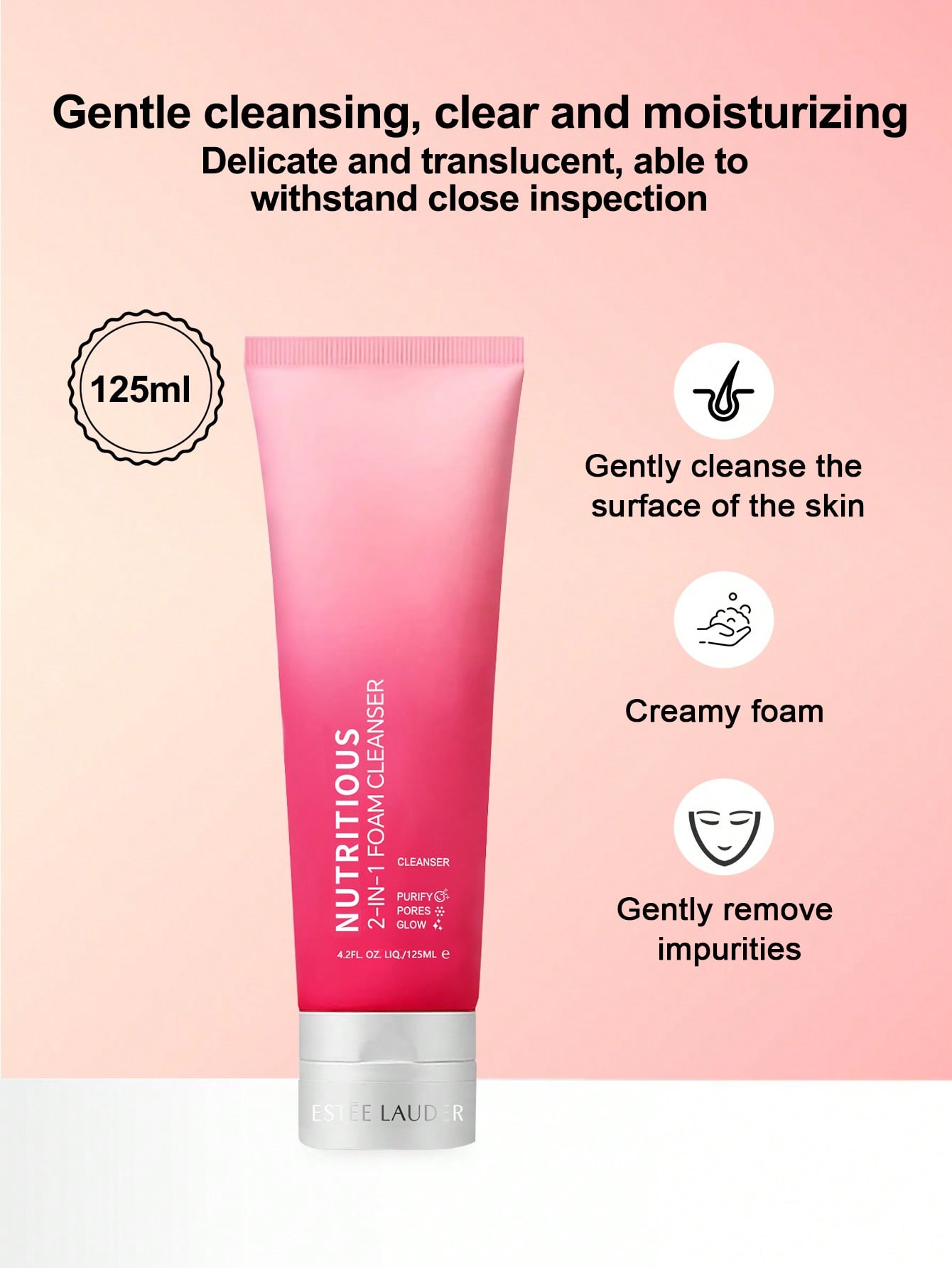 

ESTÉE LAUDER Nutritious 2-в-1 Пенка для умывания 125 мл - Мягкое глубокое очищение 125ml