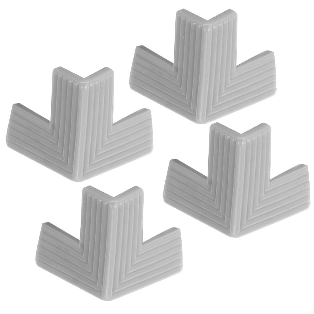 Silicone Table Corner Protectors   AntiCollision Corner Cushions for Baby Children(Gray 4pcs )