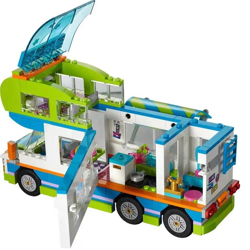 New City RV Friends Mia’s Building Blocks Camping Van Car Bricks Friend Camper Vehicle Figures 41339  For Child Girls