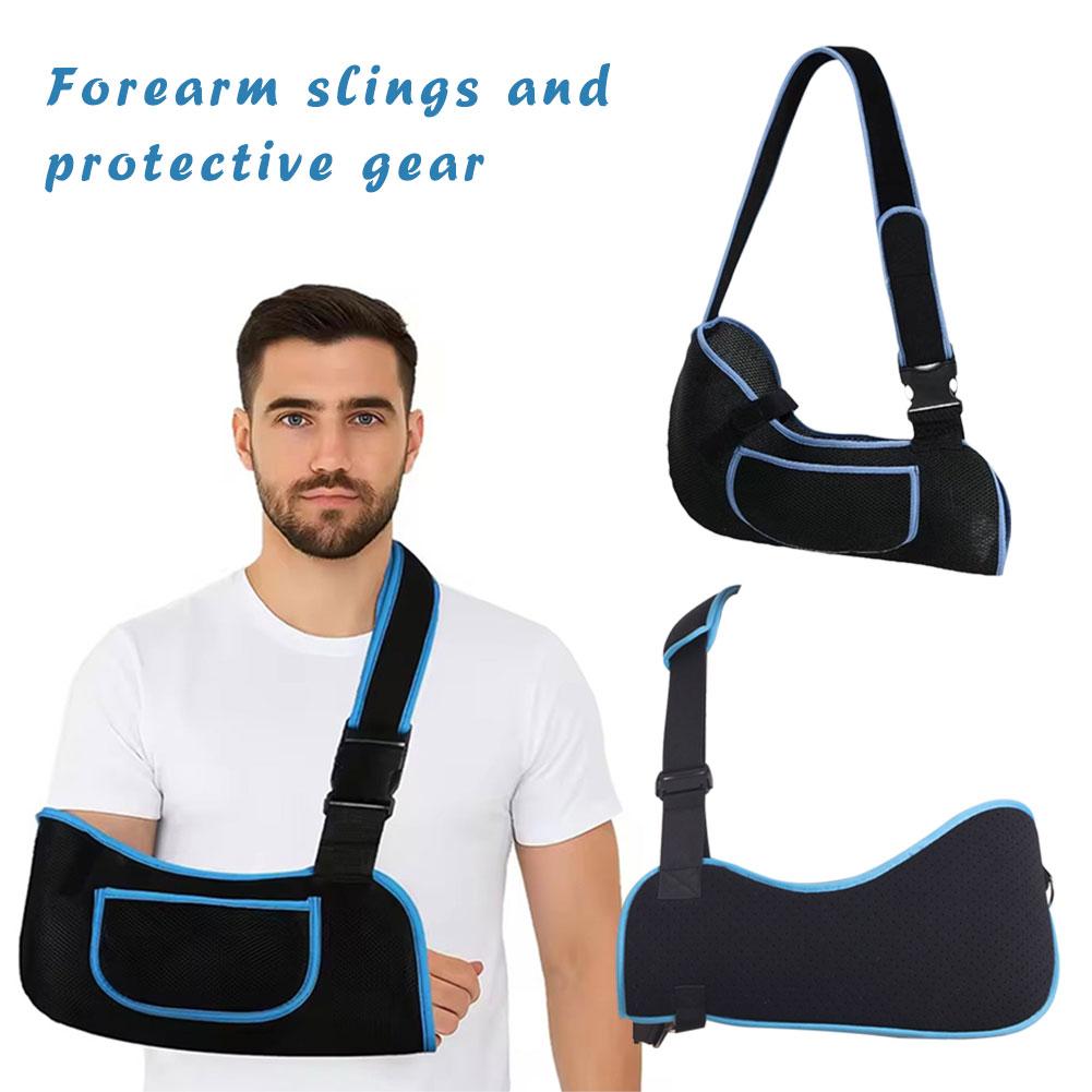 Arm Sling Forearm Brace For Wrist Fracture Adjustable Elbow Support Strap For Men Women Arm Injury Fixing Protector Brace NEW