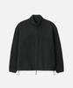 Draw Fit Curved Two-Way Polar Fleece Jacket [Charcoal]