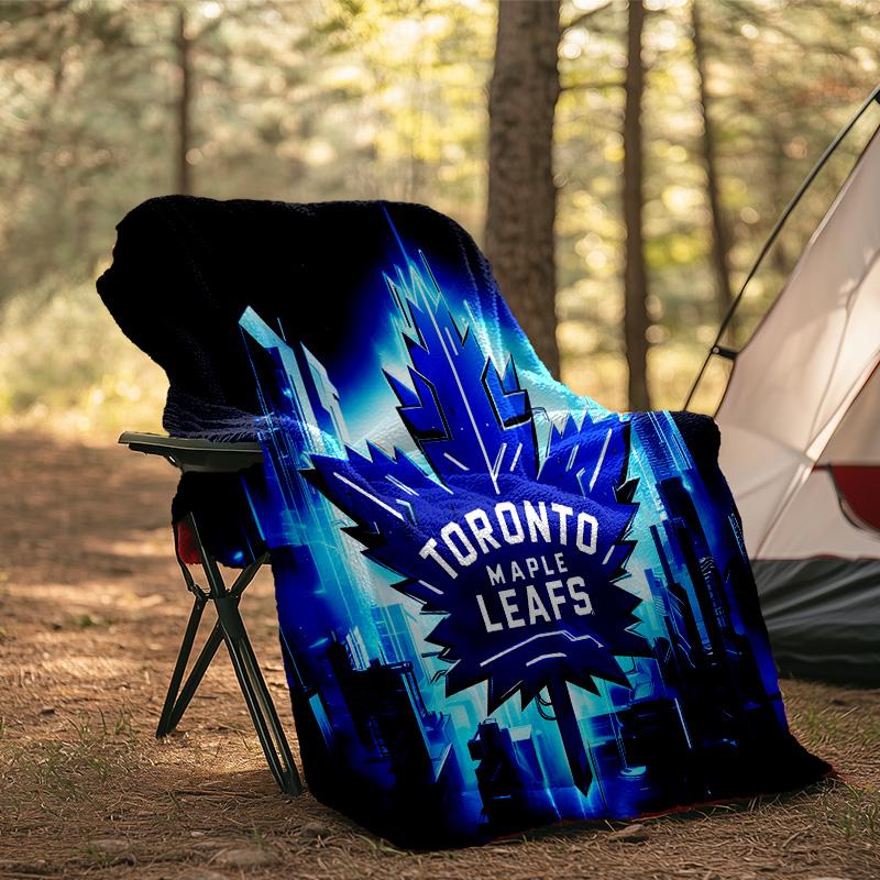 Maple Leafs Flannel Blanket, Use for Birthday/Holiday Gift, Soft Blanket for Sofa/Bed/Camping/Office/Tourism Use,All Seasons