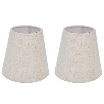2PCS Table Lamp Shade Cover Fabric Clip On Lampshade for E14 Screw Candlestick Lamp ChandelierPT13
