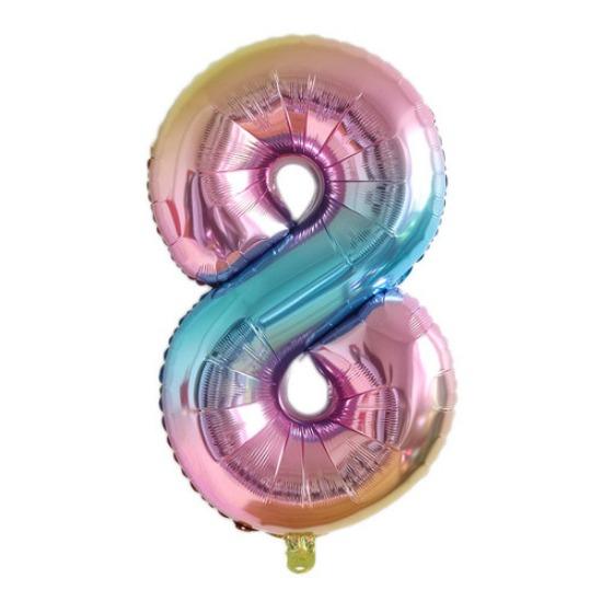 32inch Gold Rose Blue Silver Number Aluminum Film Balloons Digital Baby Shower Christmas Wedding Happy Birthday Party Decoration