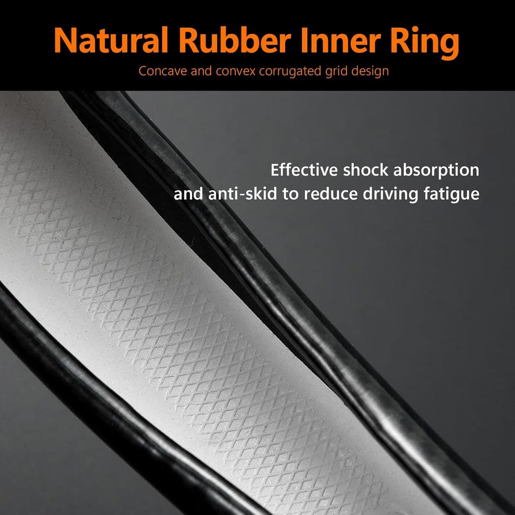 1 Pack Car Breathable Steering Wheel Cover, Wear -Resistant Steering Wheel Sleeve, Carbon Fiber Non-Slip Steering Wheel Protector, Four Seasons