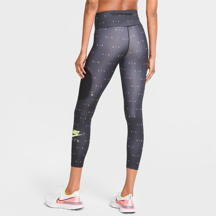Nike Air 7/8 Running Tight Shark Fitness Pants Women Bottoms Black CU3096-010