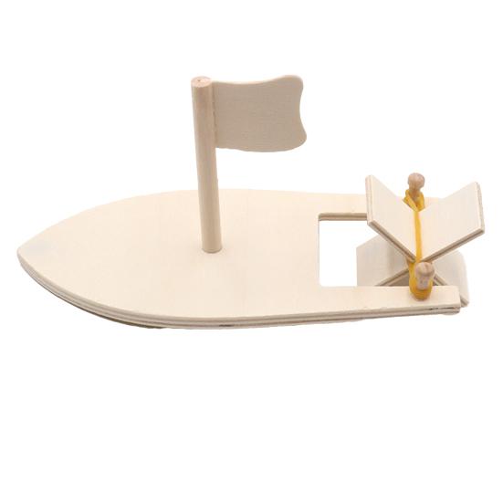 Boat Toy Colorful Educational Motivational Wooden Sailboat Toy Kit for Kids