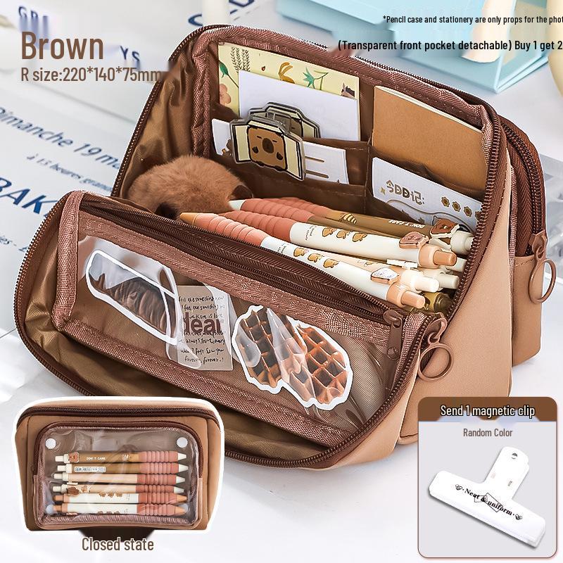 Nine-Layer Ita Bag Pencil Case - Large Capacity, Stylish, DIY, Girl's Trend, Simple Stationery Box
