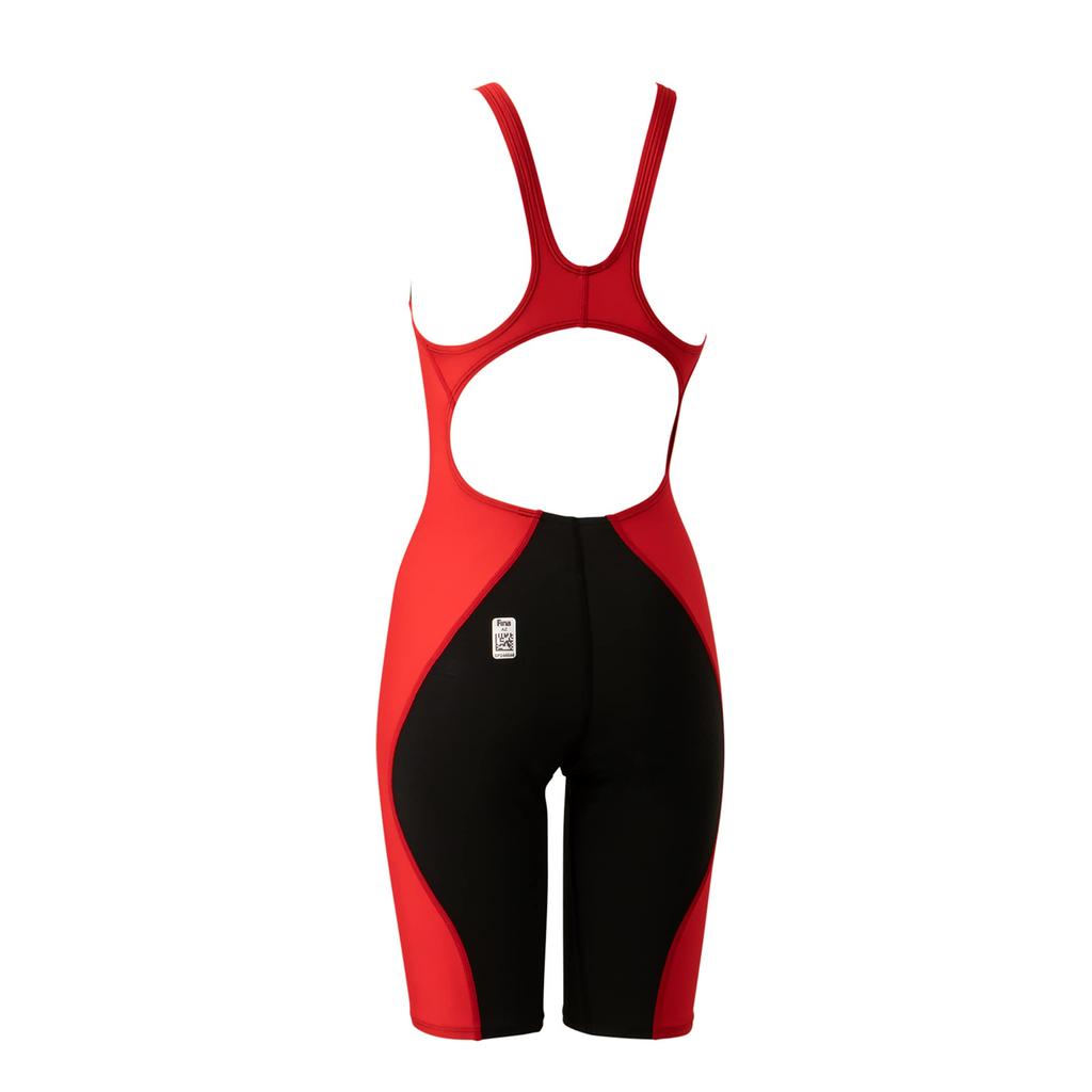 Competitive Swimsuit Pro Hybrid 2 Openback Kneeskin Pro Hybrid 2 Open Back Kneeskin S [Speed] Women's Black/Red