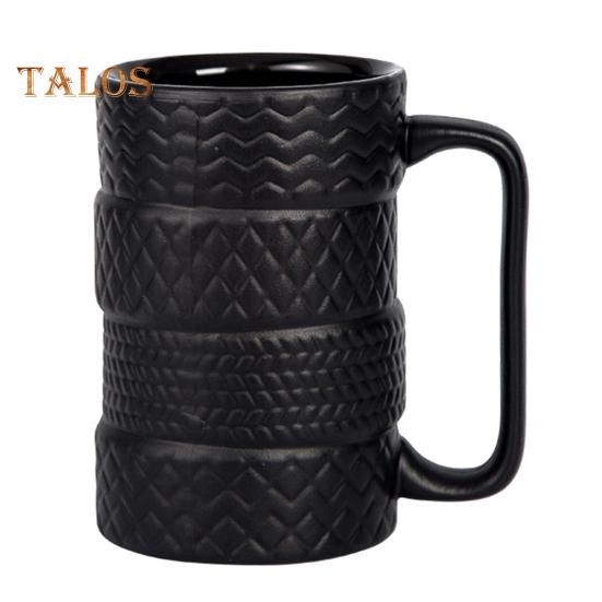 

Кружка в форме покрышки, новинка, керамическая кружка в форме гаечного ключа и покрышки, удобная ручка, прочная конструкция, кружка большой емкости для горячих и холодных напитков A