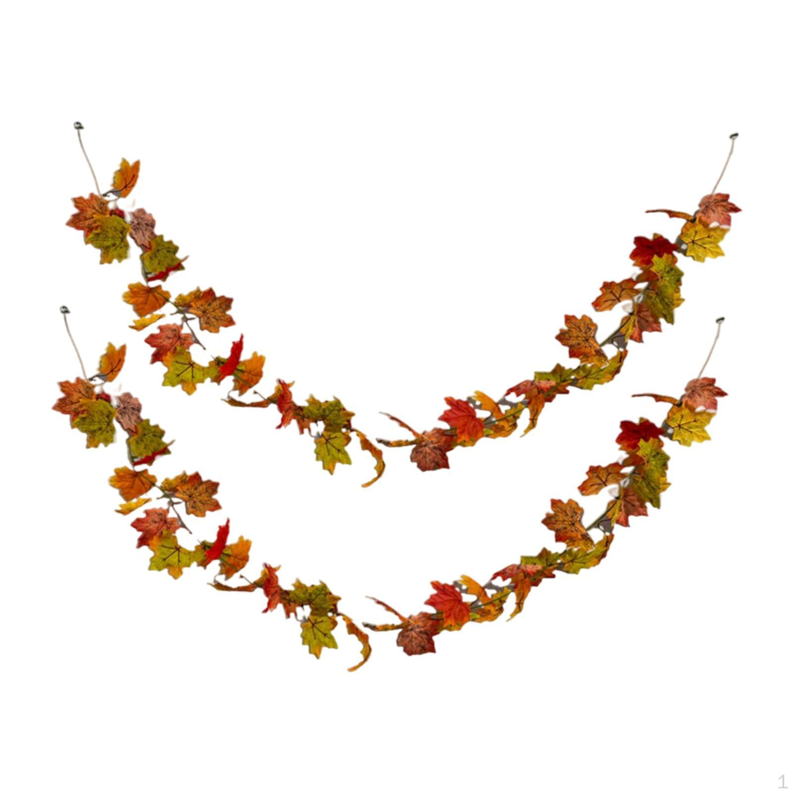 

Maple Rattan Artificial Halloween Wreath 2M Gift Garland Wall Hanging Ornament for Indoor Outdoor